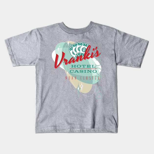 Vranki's Hotel and Casino Kids T-Shirt by MindsparkCreative